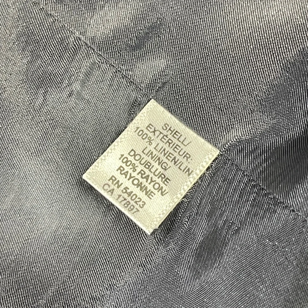 Banana Republic Mens Navy Blue 100% Linen 2-Button Blazer Sport Coat 40R